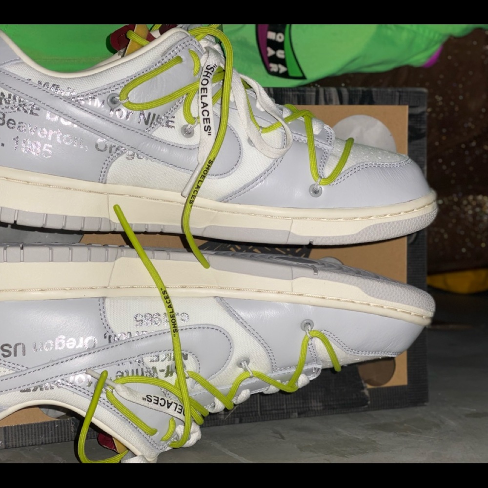 NIKE OFF WHITE DUNK LOT 8 SIZE 10 M US VIRGIL ABLOH RARE NWT DEADSTOCK NEVERWORN